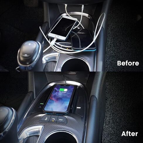 شاحن سيارة لاسلكي من كوكا باتر لوحدة التحكم المركزية مع صينية شيفروليه ماليبو مع منفذ يو اس بي، قاعدة شحن جوال لاسلكية سريعة للسيارة in Kuwait