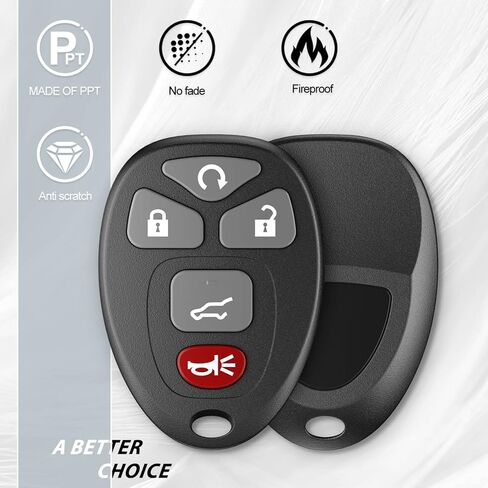 5 Buttons Keyless Entry Remote Control Car Key Fob for Chevy Traverse Tahoe Suburban/Buick Enclave/Cadillac Escalade/07-2016 GMC Acadia Yukon (OUC60270 OUC60221),Set of 1 in Kuwait