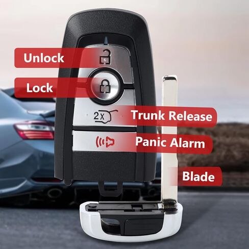 Aichiyu Replacement Keyless Entry Smart Remote Key Fob for Ford Mustang Mach-E 2021 2022 Explorer 2017 2018 2019 2020 Expedition Edge Bronco, FCC ID: M3N-A2C931423, P/N: 164-R8197, 164-R8310 in Kuwait