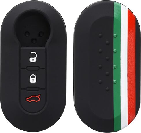 غطاء مفتاح سيليكون kwmobile متوافق مع مفتاح سيارة Fiat Lancia ذو 3 أزرار in Saudi Arabia