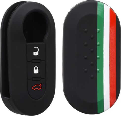 غطاء مفتاح سيليكون kwmobile متوافق مع مفتاح سيارة Fiat Lancia ذو 3 أزرار in Saudi Arabia