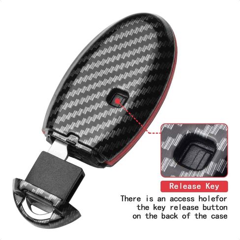 جراب TANGSEN Key Fob غطاء أزرق متوافق مع سلسلة Infiniti EX FX X G JX M Q QX لنيسان ألتيما كوبيه أرمادا GTR ماكسيما مورانو كروس كابريوليت روج سينترا فيرسا 4 أزرار للتحكم عن بعد للدخول بدون مفتاح in Kuwait