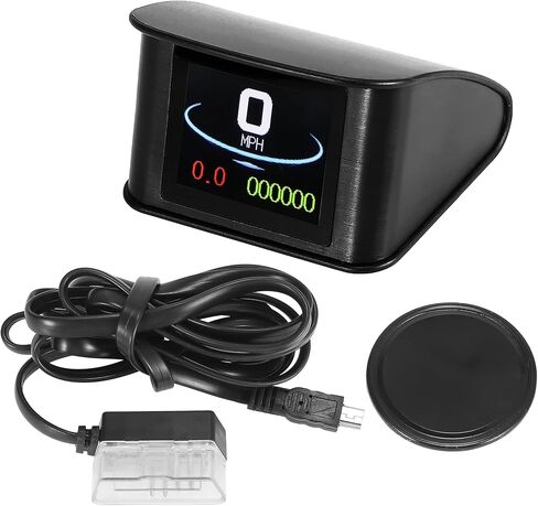 X AUTOHAUX Universal Car 2.2 بوصة HUD Head Up Display Digital Speedometer متعدد الوظائف مجموعة جهاز عرض السرعة in Saudi Arabia