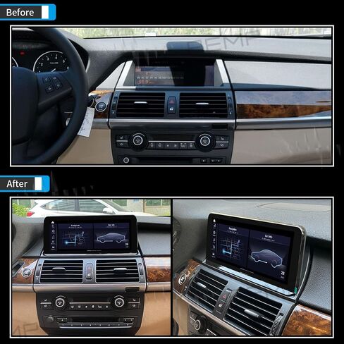 PEMP لسيارة BMW X5/X6 F15 F16 Android 11 (قابلة للترقية إلى Android 13) Carplay Android auto، شاشة لمس IPS 1920X720 10.25 بوصة، شاشة Qualcomm 8-core 4G 64GB f15 f16 (2013-2015) NBT in Kuwait