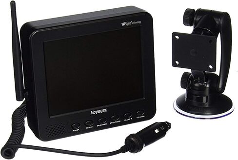 شاشة/جهاز استقبال LCD رقمي لاسلكي Voyager WVOM541AP مقاس 5.6 بوصة، تقنية WiSight، تدعم ما يصل إلى 4 كاميرات WCVMS130AP، يسمح الاقتران التلقائي بإقران الشاشة بالكاميرا مع لمسة زر واحدة (متجدد) in Kuwait