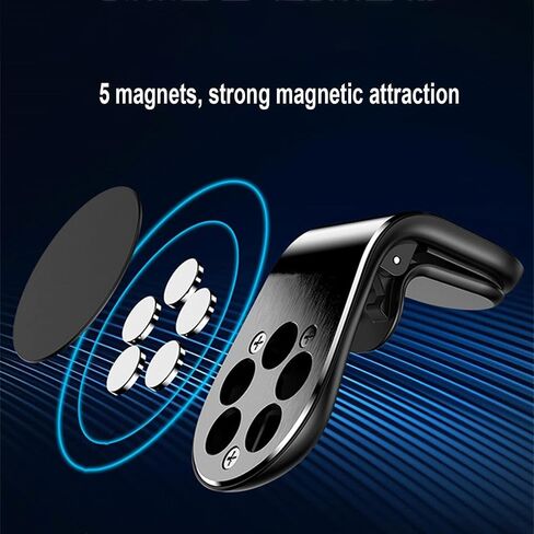 Jowxsx Universal Phone Holder Clip Car Air Vent Magnetic Mount Holder Bracket for Cell Phone GPS Suporte Celular Car Phone Holder (Black) in Saudi Arabia