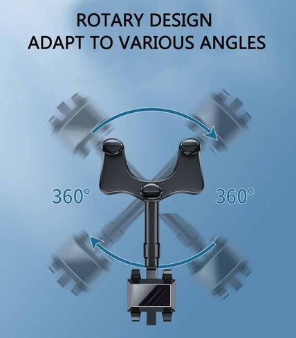 DAFUZ 360°Rotatable and Retractable Car Phone Holder, Car Rearview Mirror Phone Holder, Multifunctional Adjustable Phone Holder, Universal Phone Navigation GPS Holder for All Mobile in Kuwait