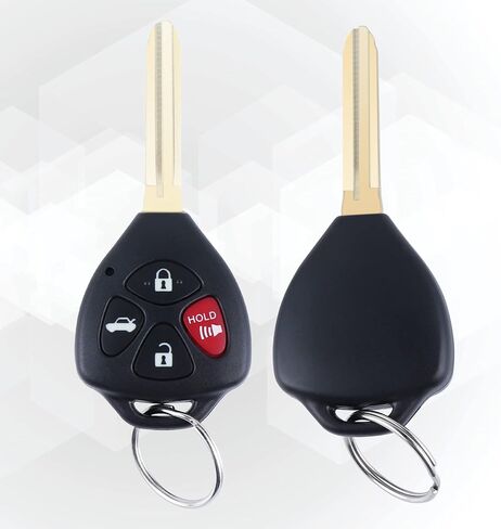 مفتاح تحكم عن بعد بديل لسيارة تويوتا كامري 2007-2010 / كورولا 2009-2010 بدون مفتاح شفرة مفتاح غير مقطوع FCCID: HYQ12BBY 4D67 رقاقة (عبوة من قطعتين) in Kuwait