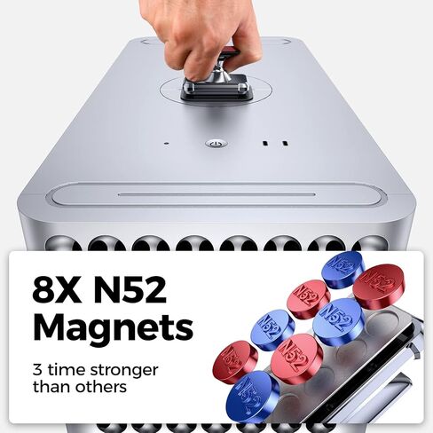 ADIUPUL Magnetic Phone Holder for Car Metal 2023 Update Magnetic Car Mount Built-in 8X Magnet Dashboard Car Mount 360° Rotation Adjustable Compatible with iPhone 13 12 11 Galaxy S20 All Phone Black in Kuwait