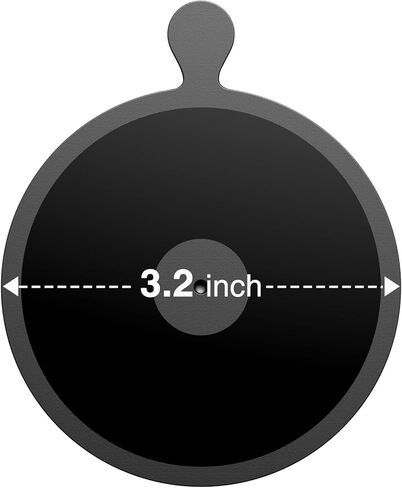 VANMASS 2023 Unique Innovative Technology for Leather Dashboard Pad Mounting Disk for Suction Cup Phone Mount Stand GPS Sat Nav Dash Cam with Sticky Gel Adhesive, Diameter 3.2 inch in Kuwait