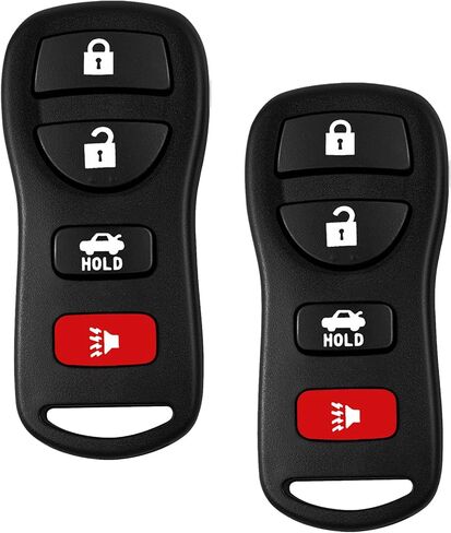 Replacement for 02-2006 Nissan Maxima Altima Murano , 03-2009 350Z Quest Armada , 07-2015 Nissan Sentra Versa , Keyless Entry Car Key That Use 4 Button FCCID: KBRASTU15 CWTWB1U733 (Pack of 2) in Kuwait