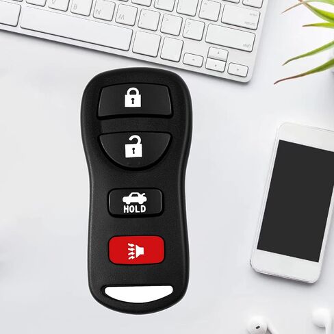 Replacement for 02-2006 Nissan Maxima Altima Murano , 03-2009 350Z Quest Armada , 07-2015 Nissan Sentra Versa , Keyless Entry Car Key That Use 4 Button FCCID: KBRASTU15 CWTWB1U733 (Pack of 2) in Kuwait