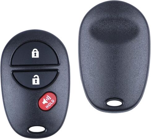 Key Fob Keyless Entry Remote Control fits for 2004-2016 Toyota Sienna Tacoma Tundra Sequoia ( GQ43VT20T 3 Btn ) Set of 2 in Kuwait