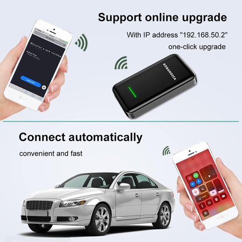 محول كاربلاي لاسلكي يحول كاربلاي السلكي الى لاسلكي، توصيل تلقائي لاسلكي من ابل كاربلاي USB لسيارات كاربلاي السلكية من المصنع (سنة موديل السيارة: 2016 الى 2021) in Kuwait