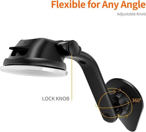 enGMOLPHY Magnetic Phone Mount for Car, Dashboard Magsafe Car Mount [Super Suction Cup], Universal Handsfree Dash Cell Phone Holder Car, Fit for iPhone 13/12 Pro Max Mini Magsafe Case & All Phones in Kuwait