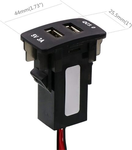 QC3.0 + 5V 3A مقبس طاقة USB مزدوج، شاحن سيارة سريع الشحن USB محول للهواتف الذكية PDA Android GPS يستخدم لهوندا in Kuwait