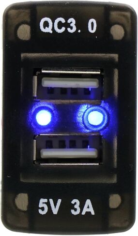 QC3.0 + 5V 3A مقبس طاقة USB مزدوج، شاحن سيارة سريع الشحن USB محول للهواتف الذكية PDA Android GPS يستخدم لهوندا in Kuwait