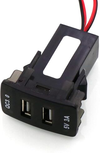 QC3.0 + 5V 3A مقبس طاقة USB مزدوج، شاحن سيارة سريع الشحن USB محول للهواتف الذكية PDA Android GPS يستخدم لهوندا in Kuwait