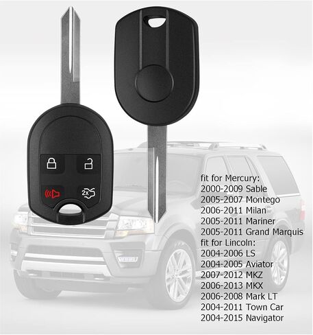 Remote Fob Replacement for FCCID: CWTWB1U793 Fits Ford F150 F250 F350 04-2016/ F-450 Flex 09-2017 Explorer 01-2015/ Escape Ranger 01-2011 Fusion 06-2012/ Econoline 04-2013 /Mercury 3btn (Pack of 2) in Kuwait