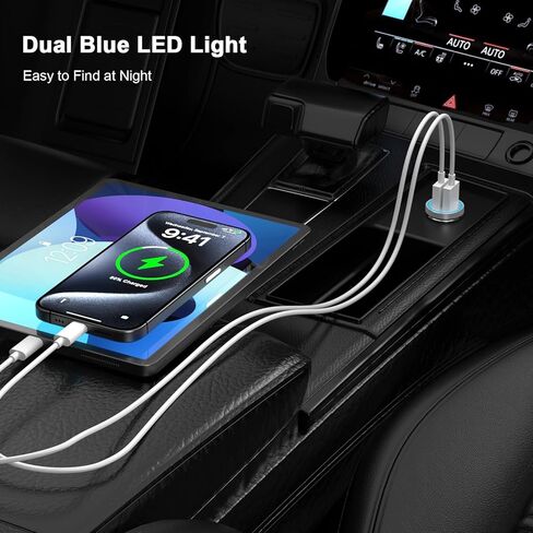 iPhone 15 Fast Car Charger, [MFi Certified] Mini 4.8A All Metal Dual USB Car Charger Fast Charge Adapter with 2 Pack USB to USB C Cable for iPhone 15/15 Plus/15 Pro/15 Pro Max, iPad Pro/Air/Mini in Kuwait
