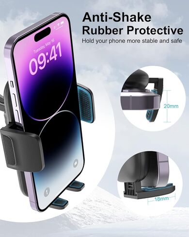 حامل هاتف Aozcu Tesla للطراز Y Model 3، [الطرق الوعرة مستقرة] حامل الهاتف الخلوي للسيارة للوحة أجهزة القياس لشاشة Tesla، مهد Tesla بدون استخدام اليدين لهواتف iPhone 15 14 13 12 Pro Max 4-7 بوصات in Kuwait