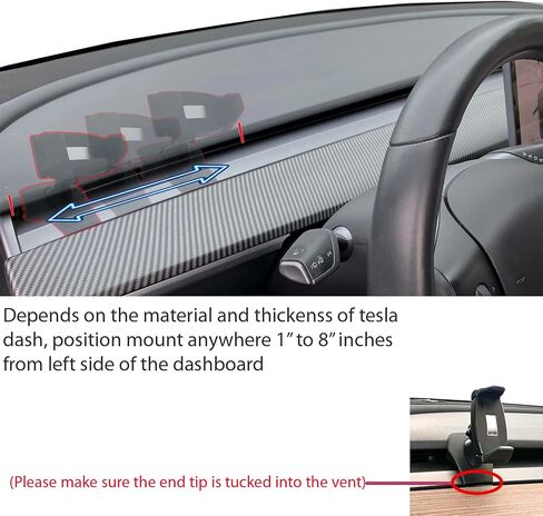 LycoGear Custom Fit Tesla 3/Y Smartphone Holder Air Vent Mount for All iPhone 14 15 Max Pro Plus Ultra Series/Galaxy S23 S24 & Other Android Phone for Model III & Y (2016-2024) in Saudi Arabia