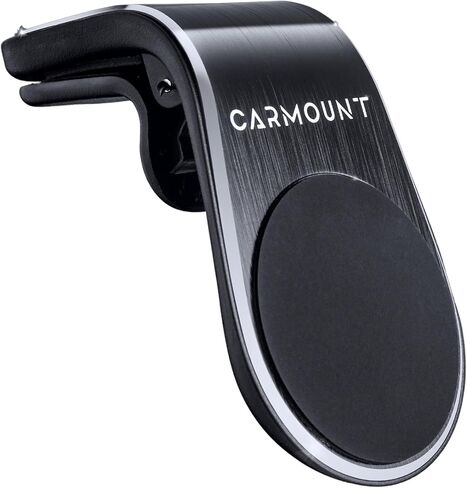 CARMOUNT Minimal Vent Mount – Magnetic Phone Holder for Car, Quick Air Vent Clip Magnetic Phone Mount, Portable Travel Bag, Ideal for Rental Phone Holder, Extra Universal Metal Plates in Kuwait