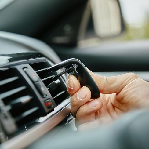 CARMOUNT Minimal Vent Mount – Magnetic Phone Holder for Car, Quick Air Vent Clip Magnetic Phone Mount, Portable Travel Bag, Ideal for Rental Phone Holder, Extra Universal Metal Plates in Kuwait