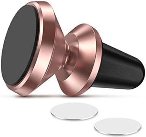 IFLASH Magnetic Mount, Aluminum Universal Air Vent Magnetic Car Mount Phone Holder, 360 Degree Rotation for Multi-Angle View, Cradle-Less Car Phone Mount Stand for Apple iPhone/Samsung Galaxy - Black in Saudi Arabia