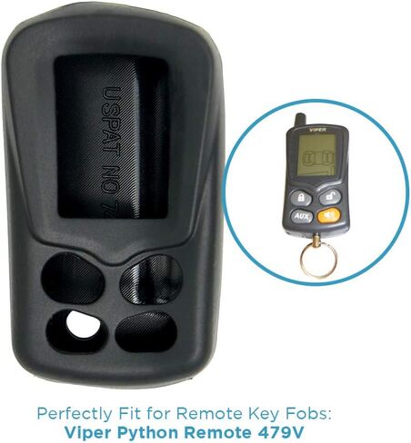 بديل Keyless2Go لحافظات الحماية الجديدة من السيليكون لجهاز Viper Python Remote 479V - أسود - (عبوتان) in Saudi Arabia