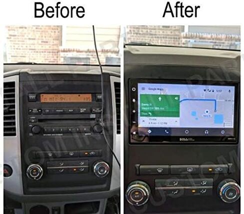مجموعة لوحة عدادات راديو ستيريو مزدوجة Din لسيارة نيسان فرونتير اكستيرا 2009-2013 مع سلك ومحول هوائي in Kuwait