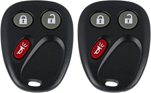 QUBANGGA دخول بدون مفتاح عن بعد استبدال مفتاح Fob Clicker Transmitter مناسب لـ Avalanche Silverado Sierra 3-Button LHJ011 مجموعة من 2 in Kuwait