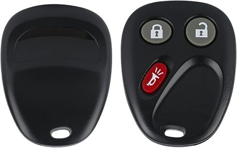 QUBANGGA دخول بدون مفتاح عن بعد استبدال مفتاح Fob Clicker Transmitter مناسب لـ Avalanche Silverado Sierra 3-Button LHJ011 مجموعة من 2 in Kuwait
