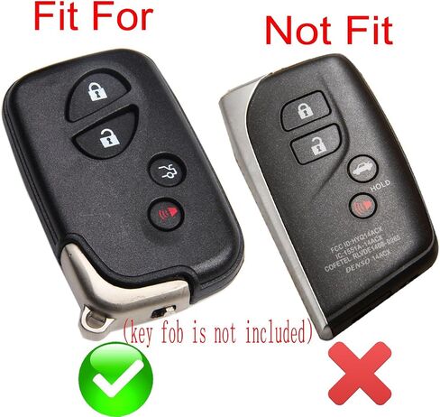 Coolbestda 2X Rubber Smart Key Fob Remote Cover Case Protector for Lexus RX350 ES350 IS250 GX460 LX570 IS350 GS430 GS300 GS450h is-C is-F HYQ14AEM HYQ14ACX in Kuwait