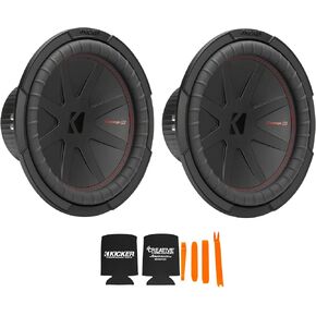 KICKER 12 Inch Comp R Woofer Includes Two 48CWR122 Virtual 2 ohm Package in Kuwait