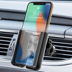 حامل هاتف سيارة عالمي، حامل هاتف منفذ هواء للسيارة، حامل تثبيت للهاتف الخلوي للسيارة مع مشبك قابل للتعديل متوافق مع سلسلة آيفون 14 / آيفون 13 / جالاكسي / سلسلة إل جي وجميع الهواتف 4.5-6.7 بوصة in Kuwait