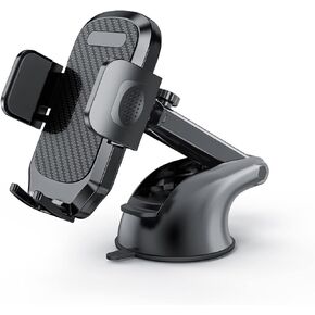 Turcee Car Phone Holder Mount,Dashboard/Windshield/Air Vent Cell Phone Holder,Anti-Shake Handsfree 360°Rotatable and Retractable Carbon Fiber Car Phone Holder,Suitable for All Smart Phones in Kuwait