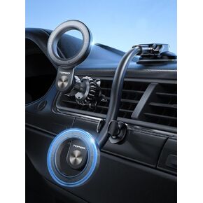 TOPGO Compatible with MagSafe Car Mount Magnetic Phone Mount Suction Cup Phone Holder for Dashboard for Tesla Strong Magnet Fit for iPhone 14 Smartphones in Kuwait