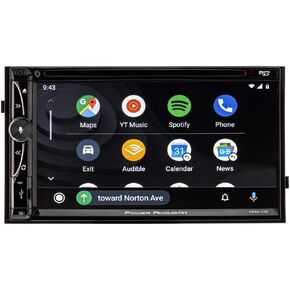 CPAA-70D 7-inch Double Din Car Stereo HD Touchscreen Apple Carplay, Android Auto Bluetooth Multimedia Radio, Car Play Mirror Link Car Audio Receiver Backup Camera Ready, USB SD AUX MP3 MP4 Media