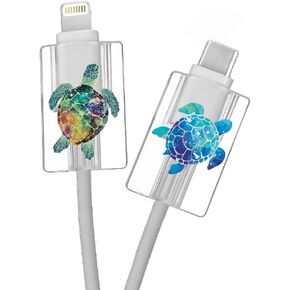 FINCIBO 2 Pcs Set Cable Charging Head Protector Cover, Charging Cord Protector, Cute Cable Protectors for iPhone Charger Cable - Dragonfly Frog, Baby Panda in Kuwait