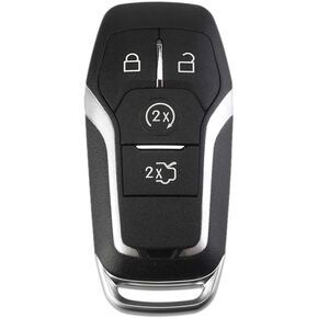 Keyless Entry Key Fob Case Shell for Ford Edge Explorer Mustang Fusion 2015 2016 2017 (M3N-A2C31243300) 5 Button