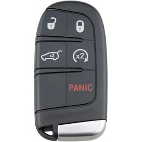 Car Key Fob Keyless Entry Remote Control Remote Start Compatible for Jeep Grand Cherokee 2014-2021 Replacement for FCC ID: M3N40821302 433 Mhz (Pack of 1) in Kuwait