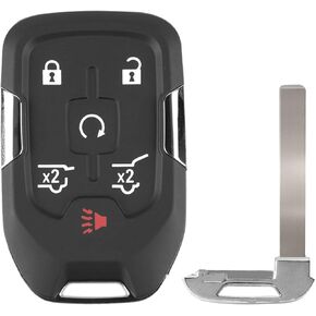 Self-prgrammed 6 Buttons Car Keyless Entry System Key Fob Compatible with 2015 - 2020 Chevy Suburban Tahoe GMC Yukon 46chip 315 MHz (HYQ1AA) for with Push to Start Model in Kuwait