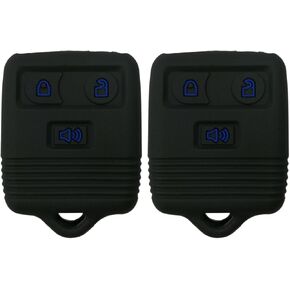 2Pcs Coolbestda Smart Silicone Key fob Cover Case Keyless Rntry Protector Jacket Holder for Ford F150 F250 F350 Explorer Ranger Escape Expedition