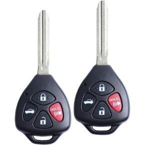 Keyless Entry Remote Control Key Fob Uncut Blade Fit for 2007 2008 2009 2010 Toyota Camry LE FCCID: HYQ12BBY 4D67 Chip 314.4Mhz Set of 2 in Kuwait