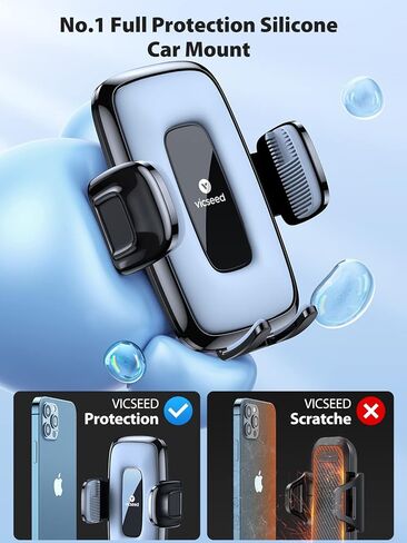 حامل هاتف السيارة العالمي VICSEED [حماية نهائية من السيليكون] حامل هاتف طويل الذراع لتركيب الهاتف على لوحة القيادة والزجاج الأمامي للسيارة بدون استخدام اليدين وحامل الهاتف الخلوي متوافق مع جميع الهواتف in Kuwait
