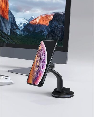 حامل هاتف للسيارة 360 درجة، حامل هاتف HD C49، رمادي (أسود) in Kuwait