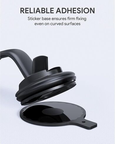 حامل هاتف للسيارة 360 درجة، حامل هاتف HD C49، رمادي (أسود) in Kuwait