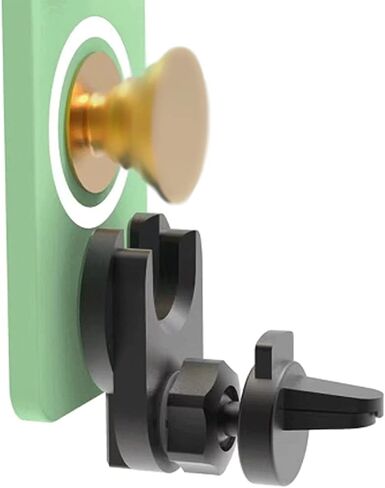 VOVIGGOL حامل هاتف بفتحة تهوية للهواء للتركيب على المقبس، ثبات قوي، دوران 360 درجة، فتحة تهوية من السيليكون لتثبيت الهاتف في السيارة، حامل سيارة متوافق مع iPhone Samgsung وجميع الهواتف الذكية in Kuwait