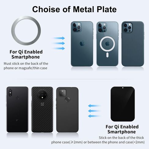 حامل هاتف السيارة المغناطيسي 7 بوصة، لوحة القيادة على الزجاج الأمامي للسيارة، حامل الهاتف على شكل عنق الإوزة مع مغناطيس N52 متعددة، مصممة لسلسلة آيفون 12، متوافق مع معظم الهواتف الذكية. in Kuwait